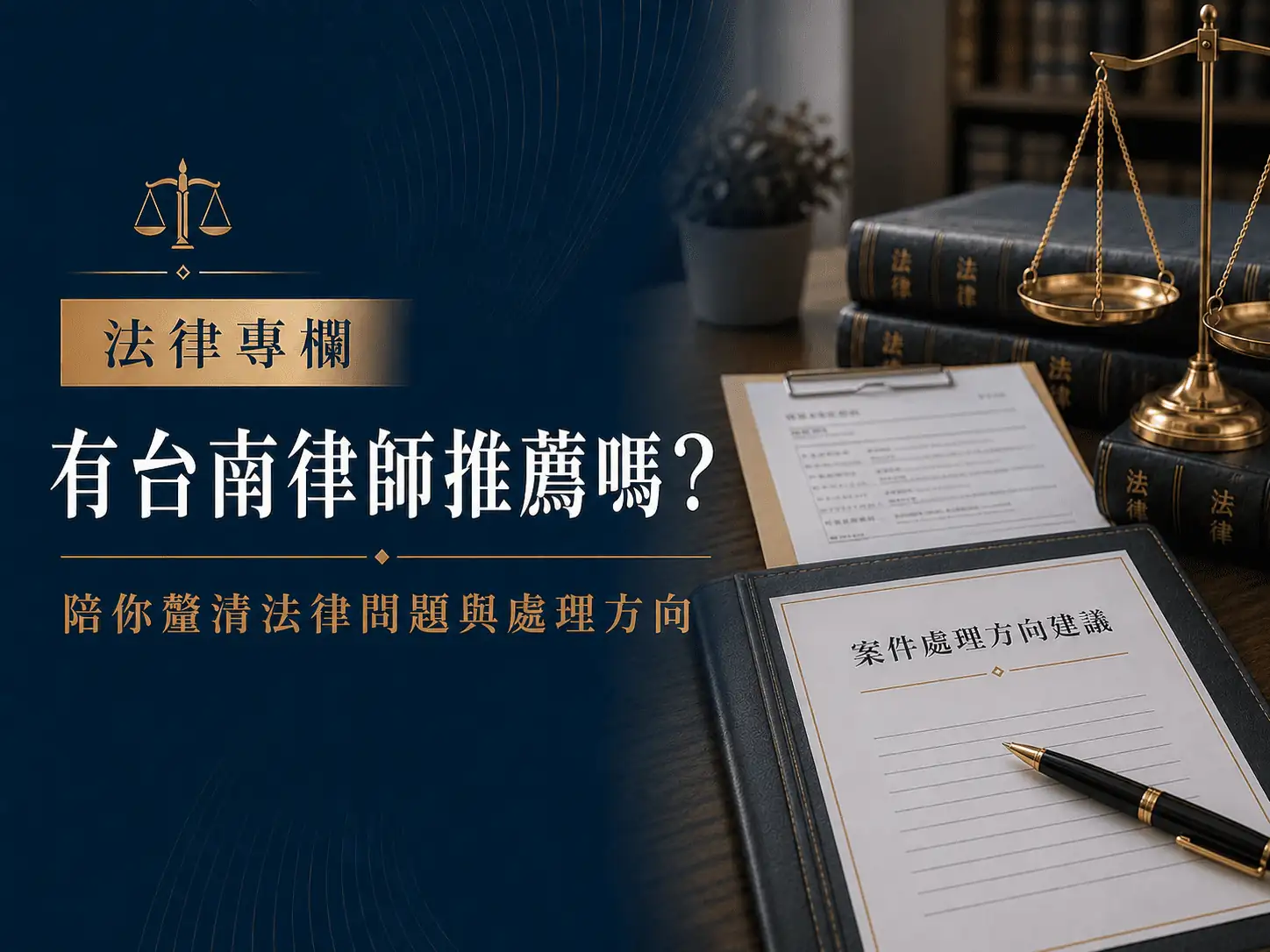 有台南律師推薦嗎？鈞浩法律事務所陪你釐清法律問題與處理方向